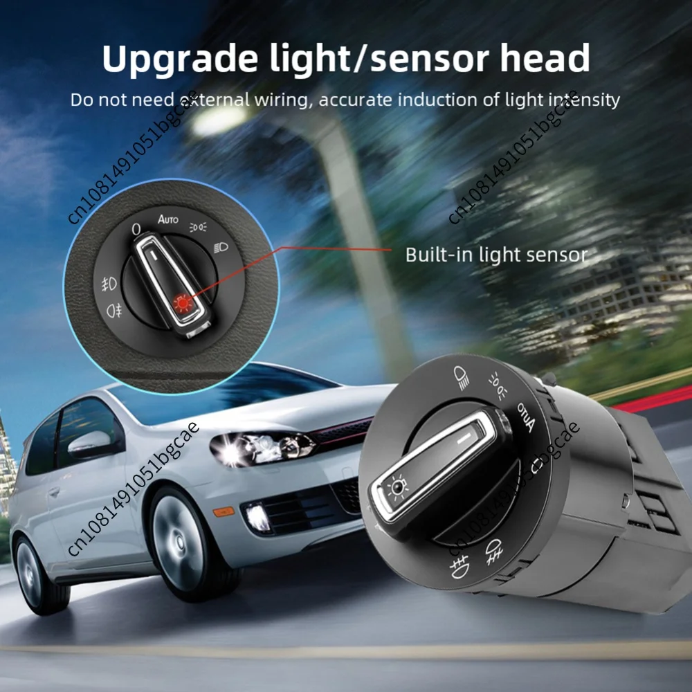 Car Headlight Control Switch Auto Accessories for for VW Golf 2004-2013 MK5 MK6 Car Head Lamp Control Switch Sensor Module
