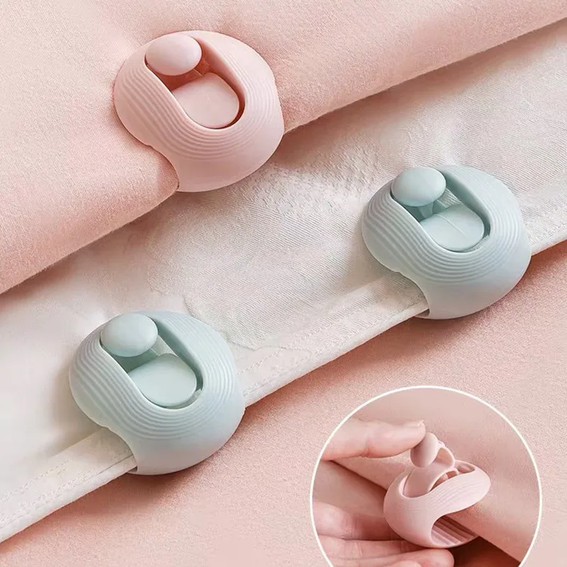 

8Pcs/ 4PCS/Non Slip Gripper Round Shape Quilt Clips Fixer Needleless Cover Holder Fastener Bed Sheet Blankets Fastener Clips