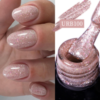 UR SUGAR 7ml Glitter Rubber Base Gel Polish Sparking Sequins Semi Permanent Soak Off UV LED Varnish DIY Nail Art Salon Manicure