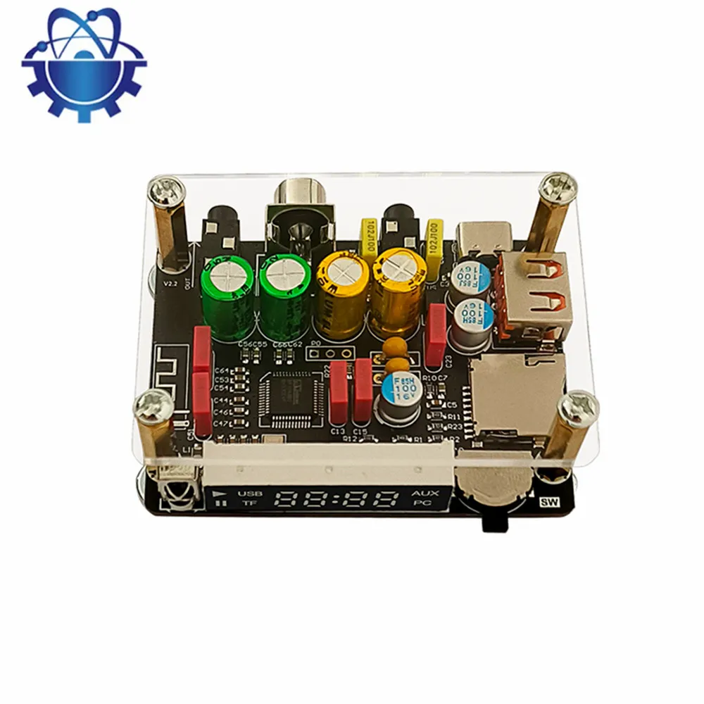 Imagem -05 - Dsp Tuning Bluetooth Usb Flash Drive Placa de Som Coaxial tf Decodificador Board Tipo-c Módulo de Interface Zk-dam-k1 dc 5v 13a