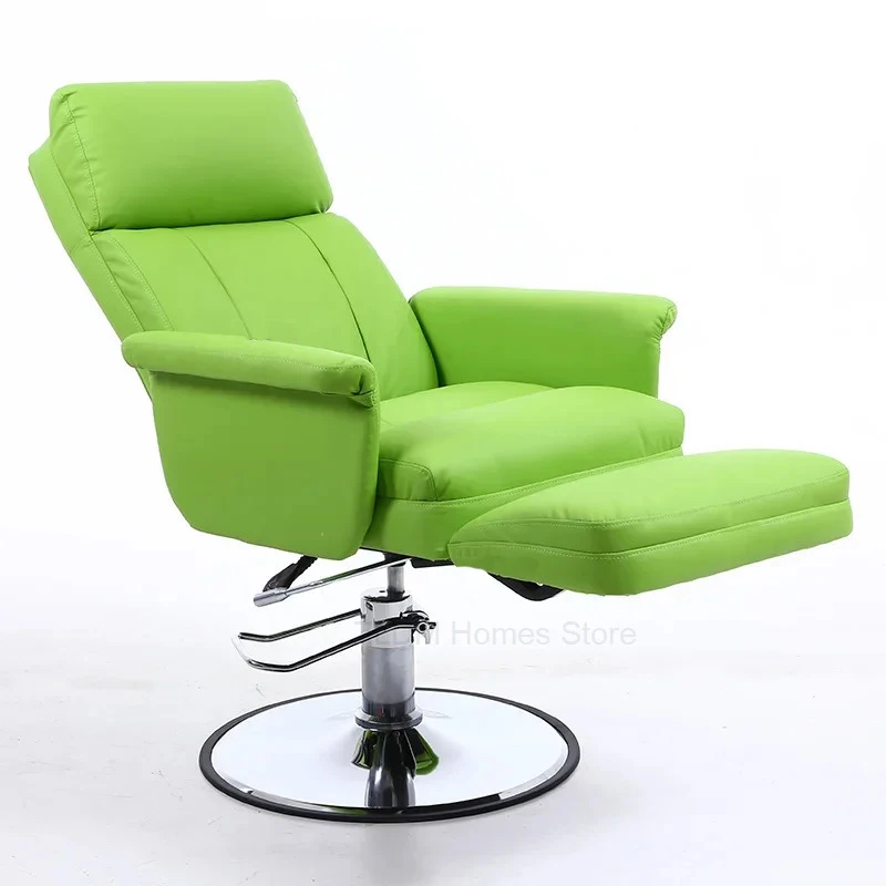 Hydraulic Lift Tattoo Eyelash Extension Manicure Chair Modern Beauty Chair Comfortable Sofa Chair Flat Reclining Barber Chairs