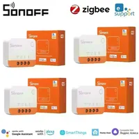 SONOFF ZBMINI L2 Zigbee Smart Switch Mini L2 Zigbee Zbminil2 No Neutral Wire Two-Way Control Required 1-Gang  Alexa Google Home