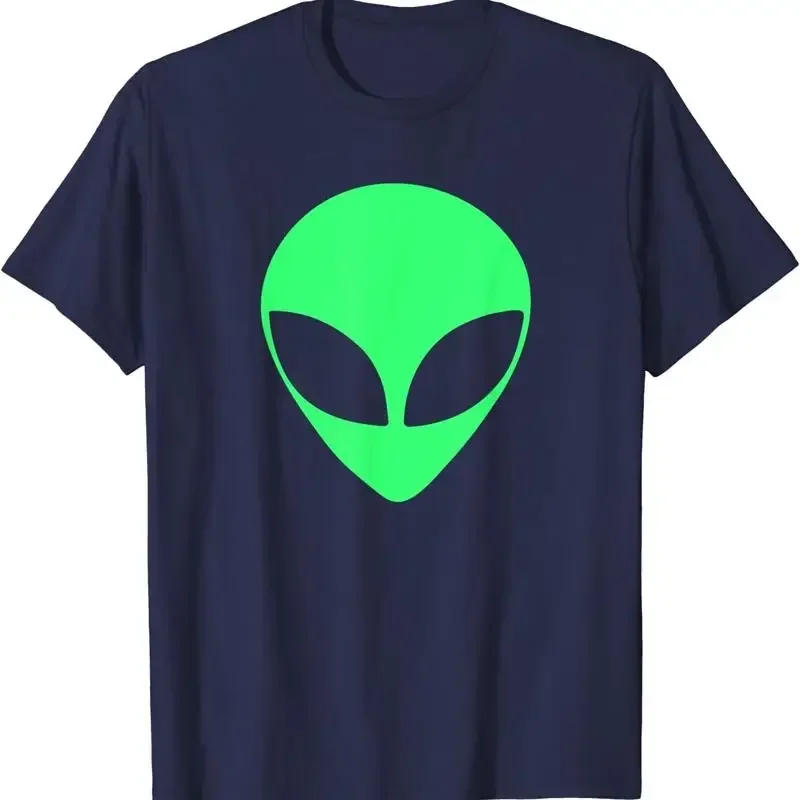 Green Alien Head 90'S Style Funny Humor T Shirt