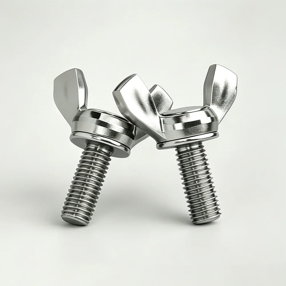 10pcs/lot 304 Stainless Stee Butterfly Bolt M3 M4 M5 M6 A2-70 Wing Thumb Screw Claw Hand Tighten Screw Bolt