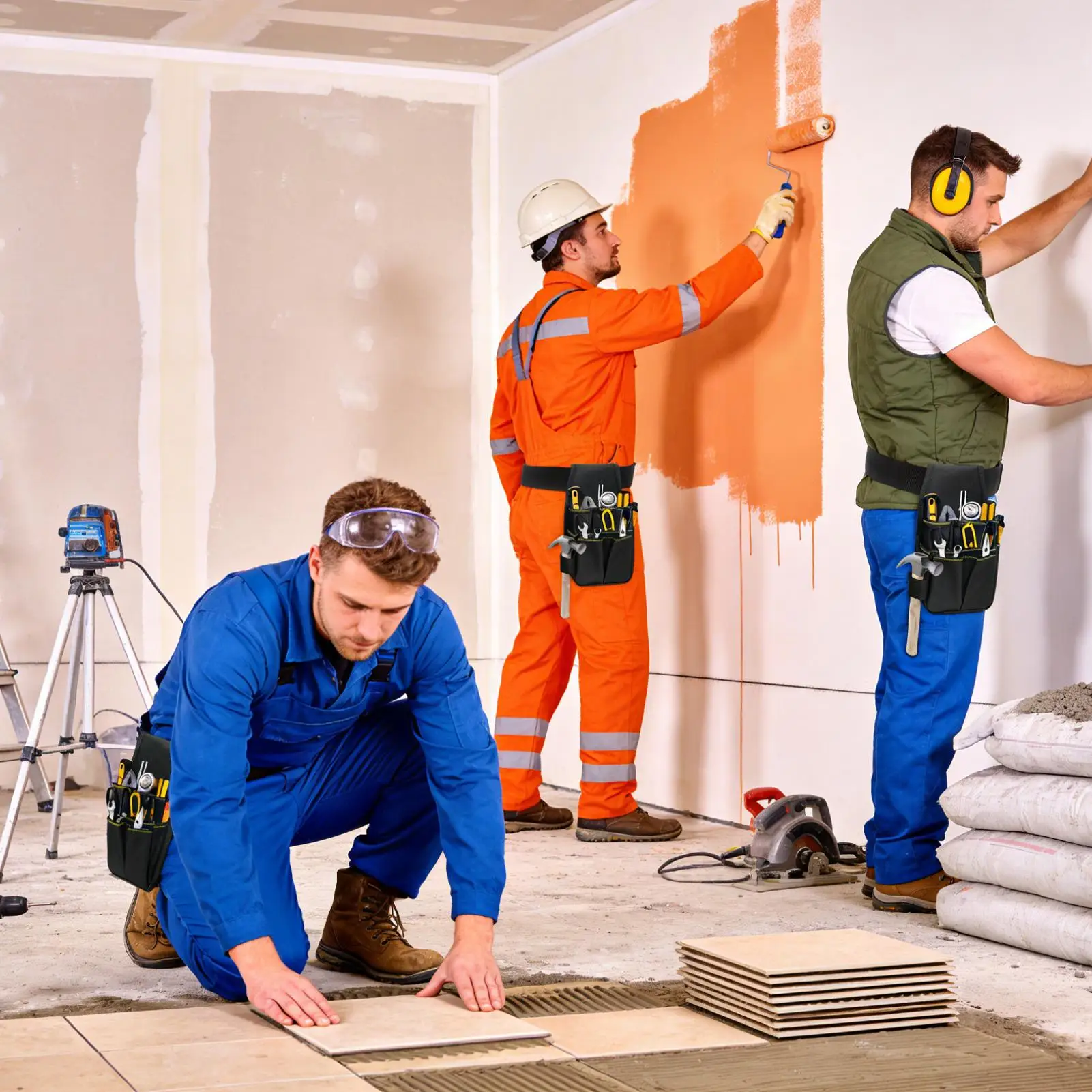 

Поясные сумки-органайзеры для инструментов, регулируемые, для механиков, плотников, строителей, мастеров и подрядчиков