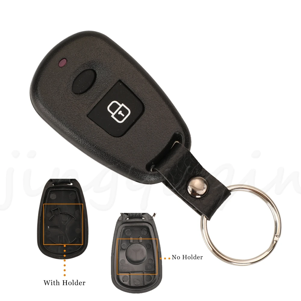 

Jingyuqin 10pcs 1 Buttons Remote Car Key Case Shell For Hyundai Elantra Sonata Santa For Kia Carens