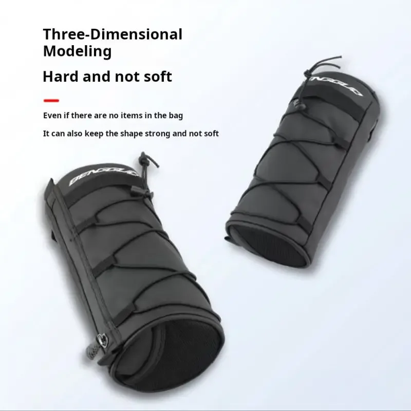 Bike Handlebar Bag Multi-purpose Waterproof MTB Road Cycling Frame Tube Bag Elastic Band