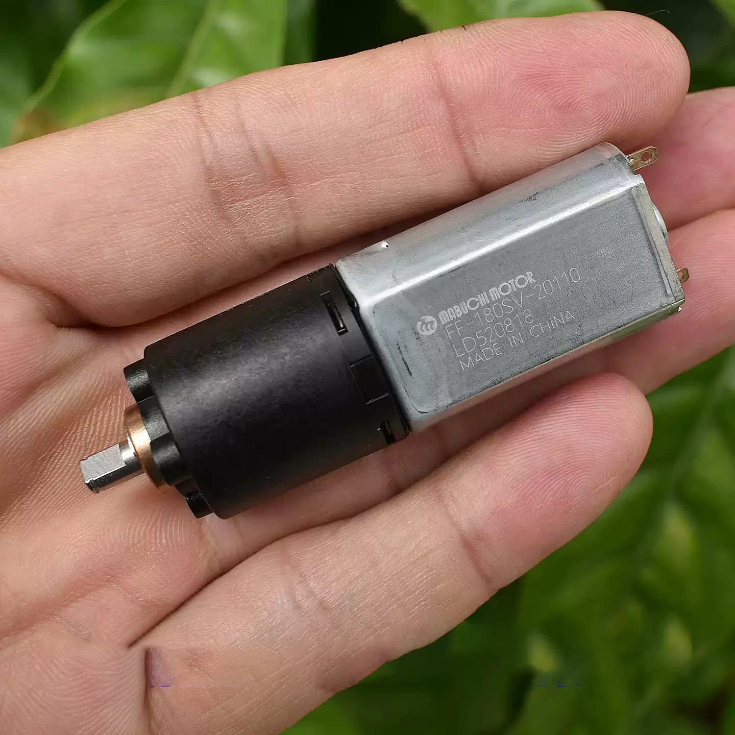 FF-180SV-20110 Planetary Gear Motor DC 6V 45 rpm, Three-stage 180 Gear Motor with Precious Metal Brushes
