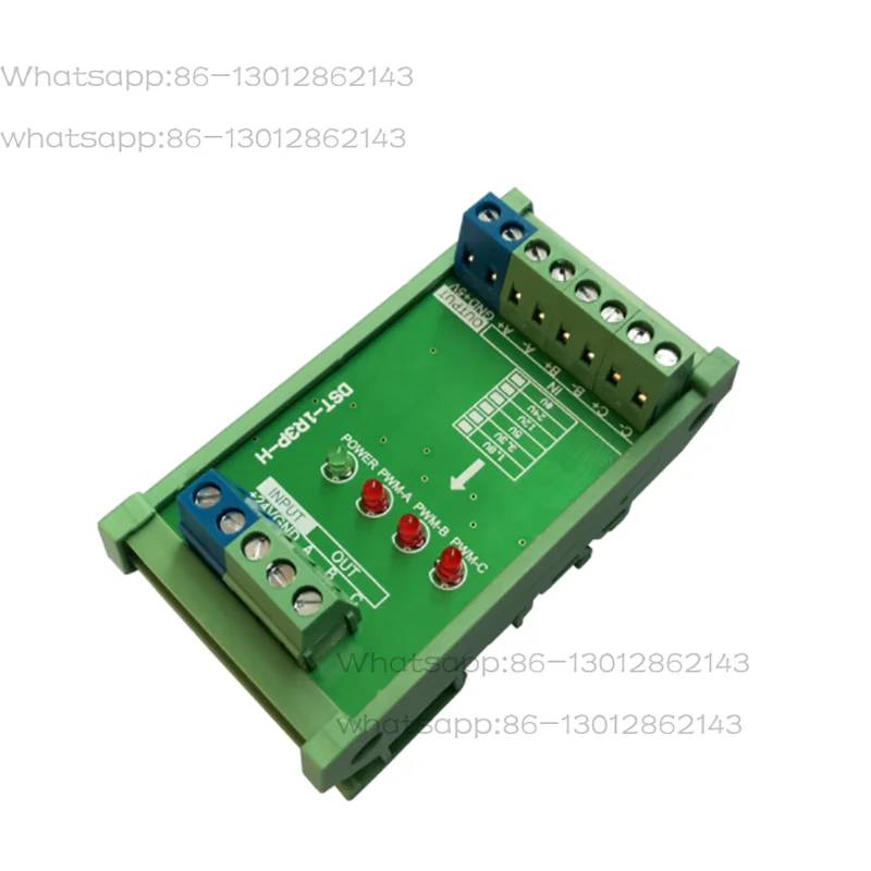 DST-1R3P-H 3-way differential to collector 2/3/4/6/8 channel 5v to 24v encoder signal conversion with shell
