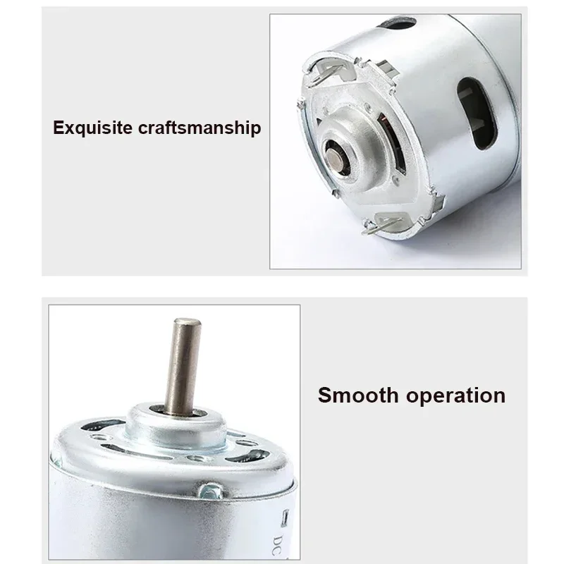 Imagem -03 - Motor dc de Alta Velocidade com Rolamento Silencioso Poderoso Motor dc Tensão de Entrada Dc1236v 997