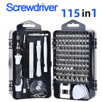 115 - piece Precision Screwdriver Set, Manual Tool Set for Precision Computer, Smartphone and Watch Repair and Disassembly