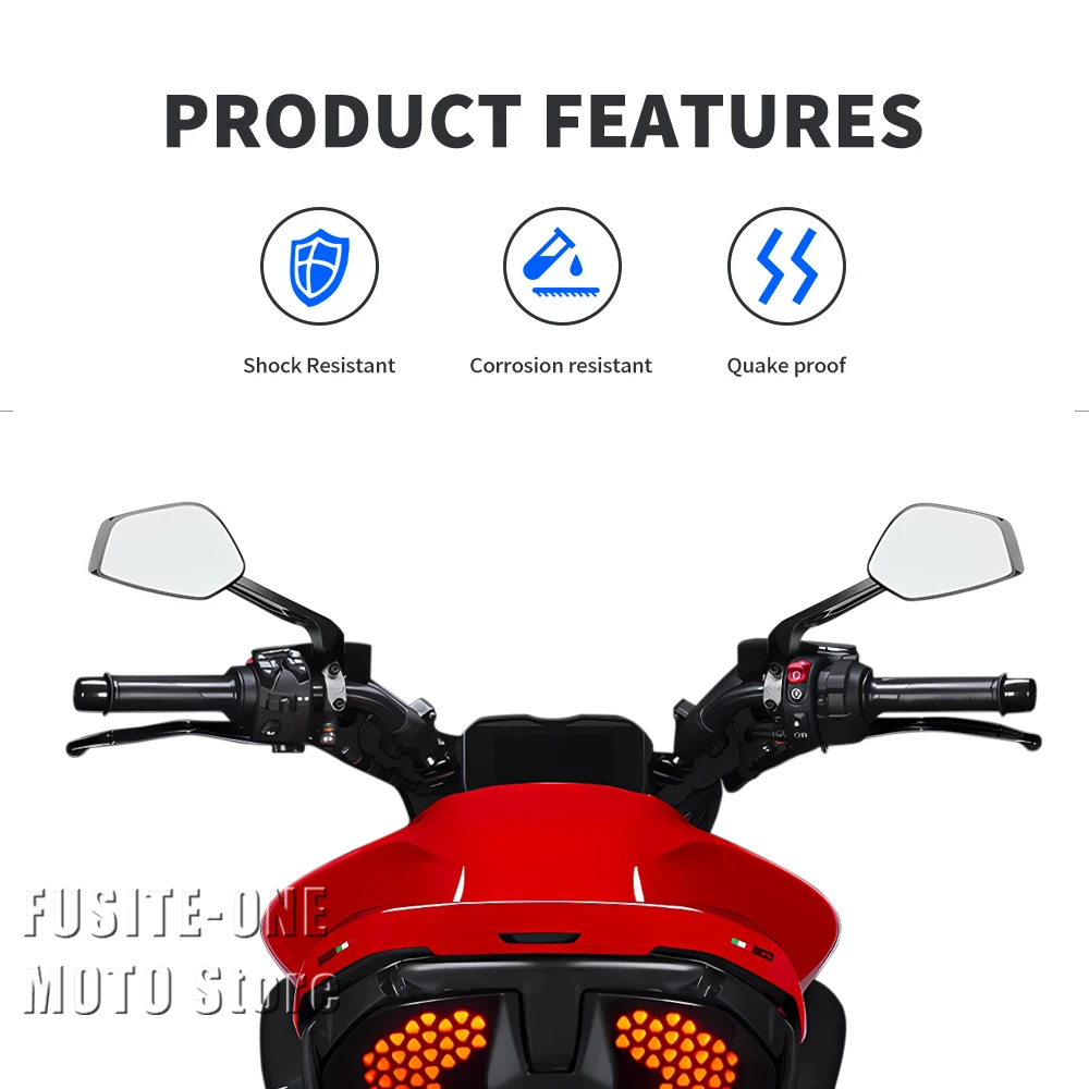 For Ducati DiavelV4 Diavel V4 2023-2024 Diavel 1200 Diavel 1260S Adventure Motorcycle Accessories Side Rear View Mirror