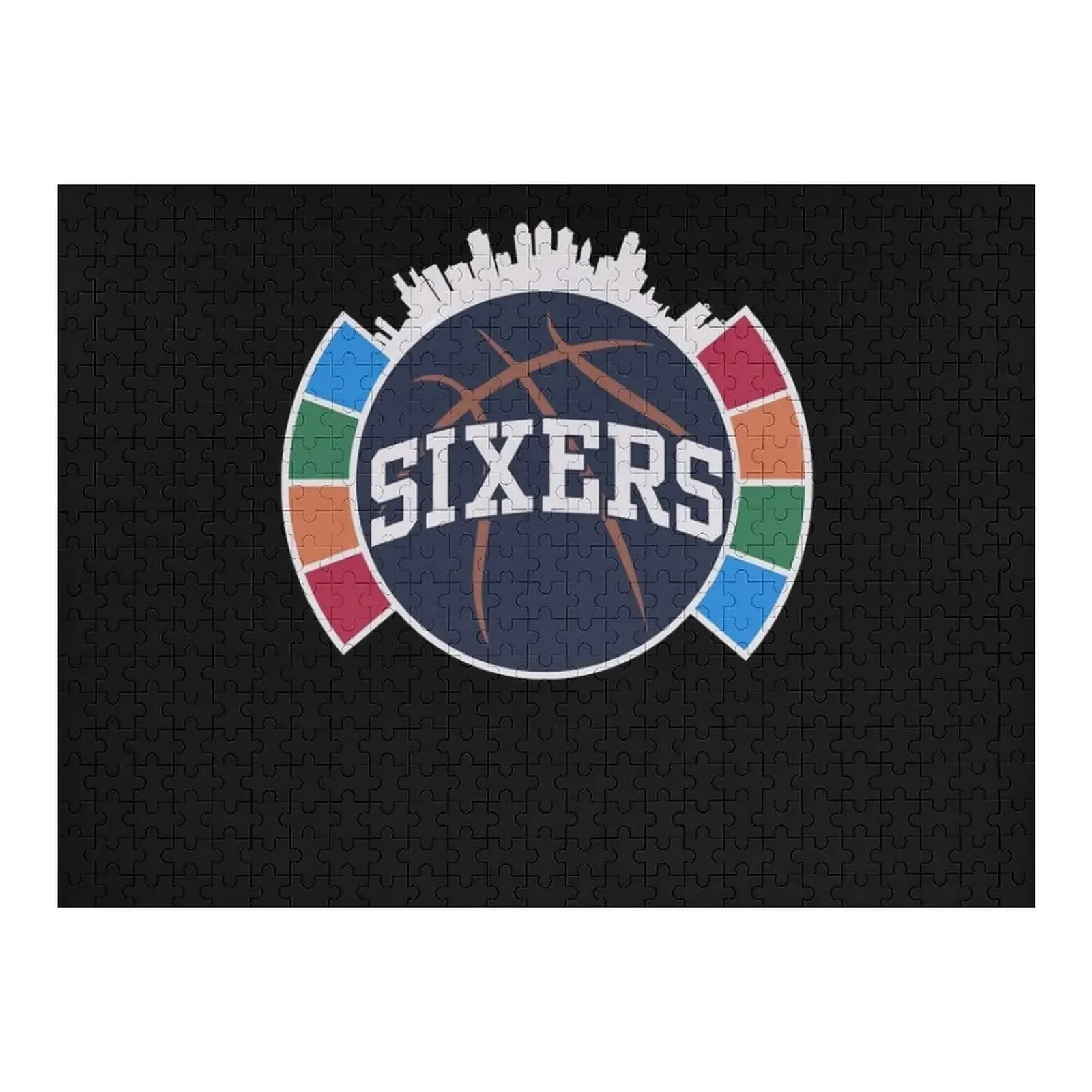

Sixers Essential T-Shirt.png Jigsaw Puzzle Custom Gifts Custom With Photo Jigsaw For Kids For Children Puzzle
