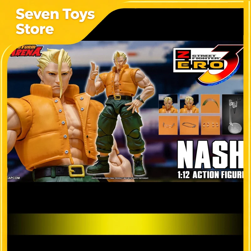 

В наличии: Фигурка Street Fighter 3 Zero Strom Arena Nash 1/12, Коллекционная модель Чарли Нэша с подвижными суставами, Игрушка-подарок
