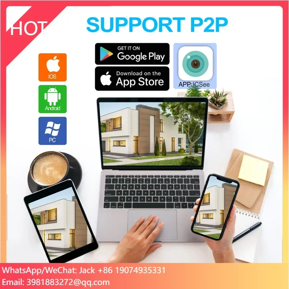 

Система видеонаблюдения Anxinshi 8CH CCTV с солнечной батареей, разрешение 4MP HD, встроенный Wi-Fi, поддержка обнаружения людей, облачная база для камер безопасности.