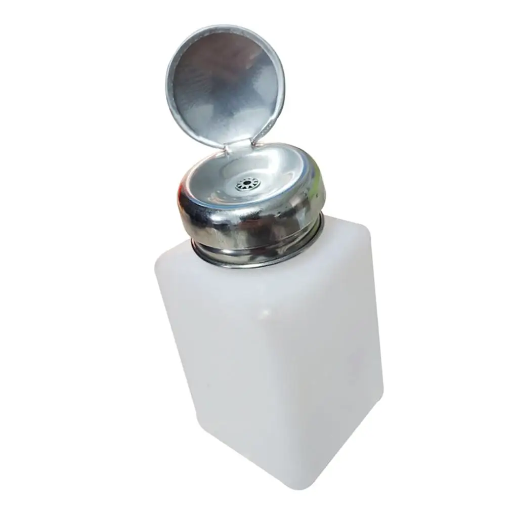 زجاجة ضغط فارغة لمزيل طلاء الأظافر زجاجة ضخ الكحول مسمار الفن احباط هلام ملصق موزع 200 مللي مانعة للتسرب #6