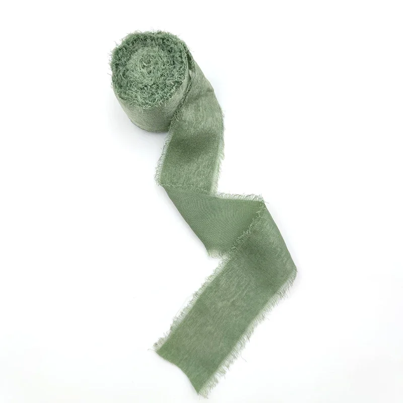 Solid Color Cotton Ribbon, 3.8cm x 5 Yards