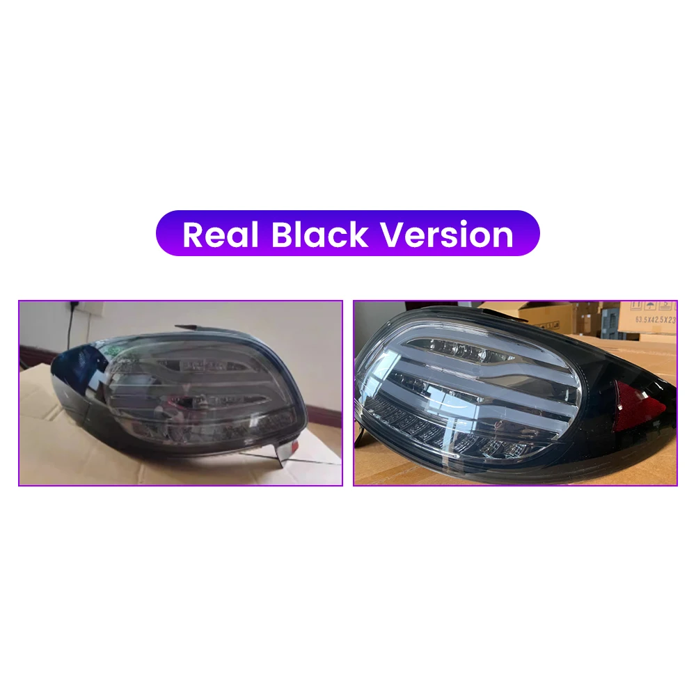 2PCs LED Tail Lights For Peugeot 206 2004-2008 Rear Lamp DRL Brake Reverse Fog Plug And Play Car Tail Light Assembly