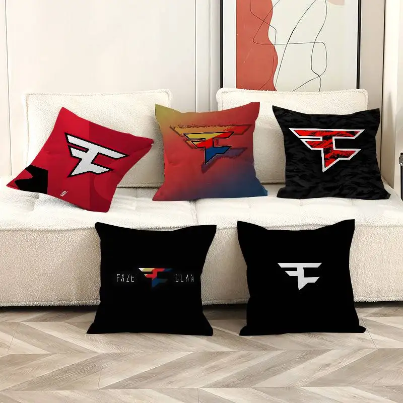 F-FaZe C-Clan Logo Pillow Gift Home Office Decoration Bedroom Sofa Car Cushion Cover case 45x45