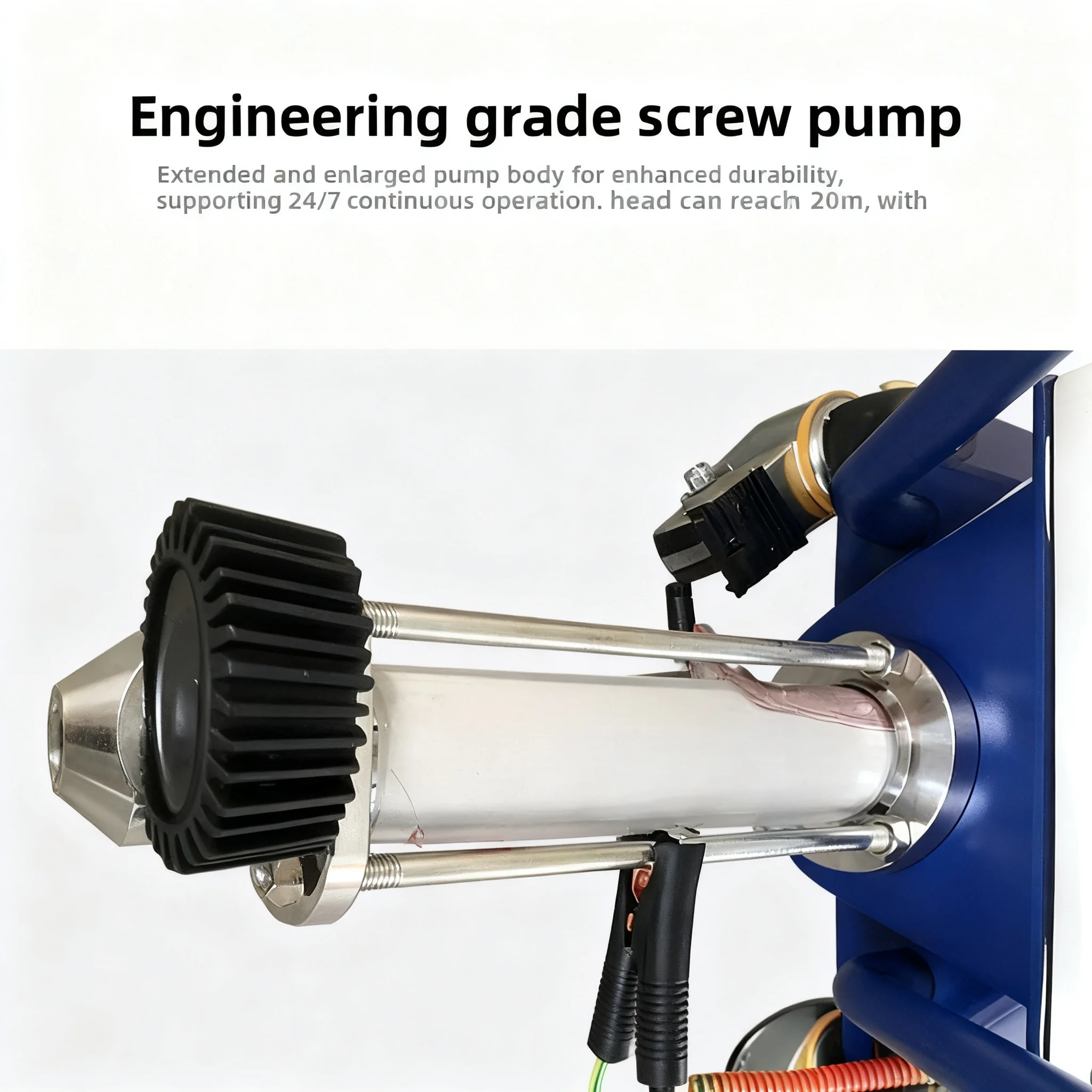 20m Horizontal Conveying Plaster Sprayer, Cement Mortar Gypsum Concrete Spraying Machine for Wall Rendering