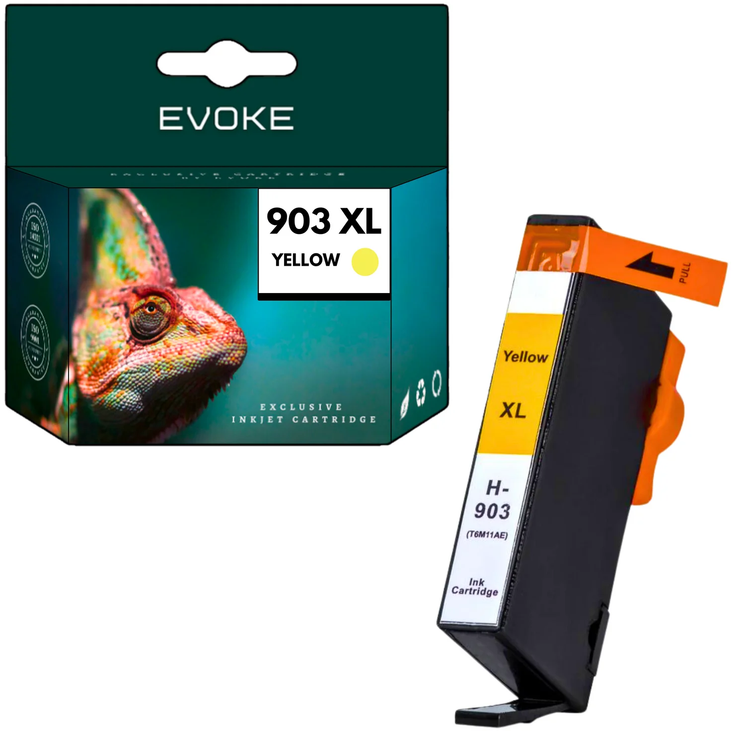 Evoke Compatibele Inkt voor Hp 903XL Hp903 T6M11Ae Geel 12 ml 1040 Pagina's Officejet Pro 6860 6868 6900 6950 6960 6968 6970 6975 6978