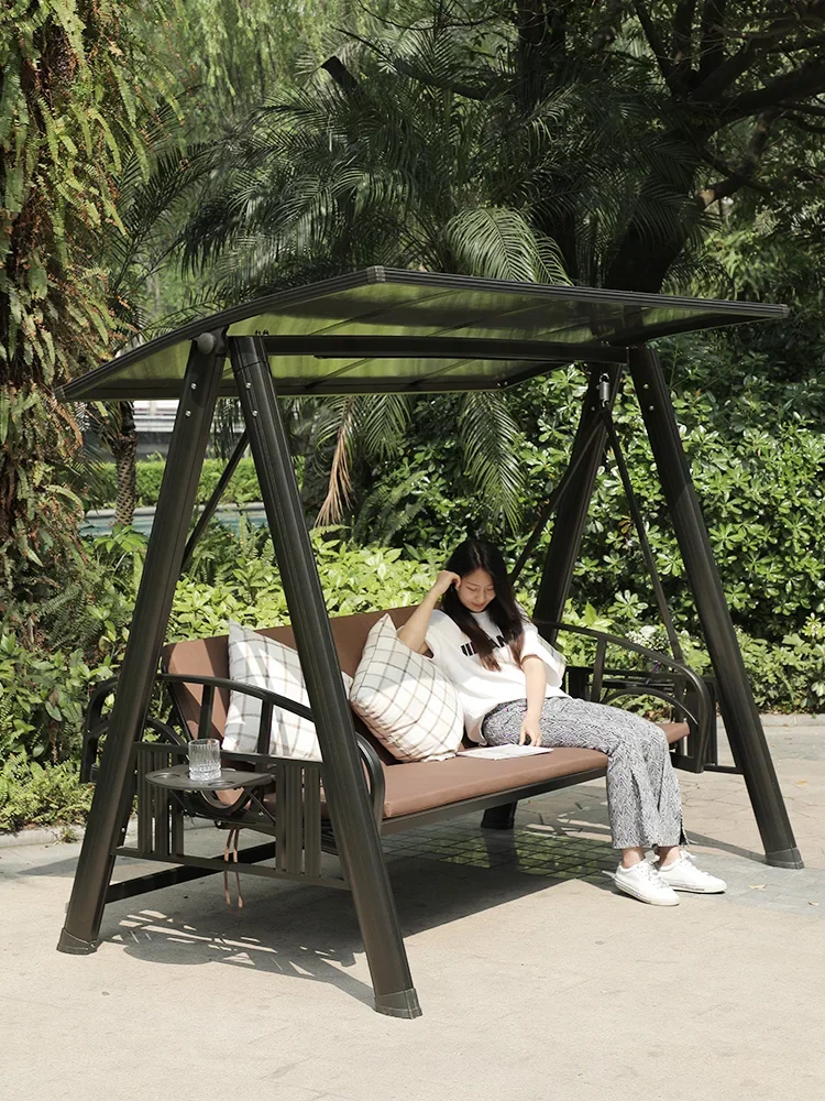 &Outdoor swing, courtyard terrace, rocking chairs, courtyard balcony can be used for outdoor activities
