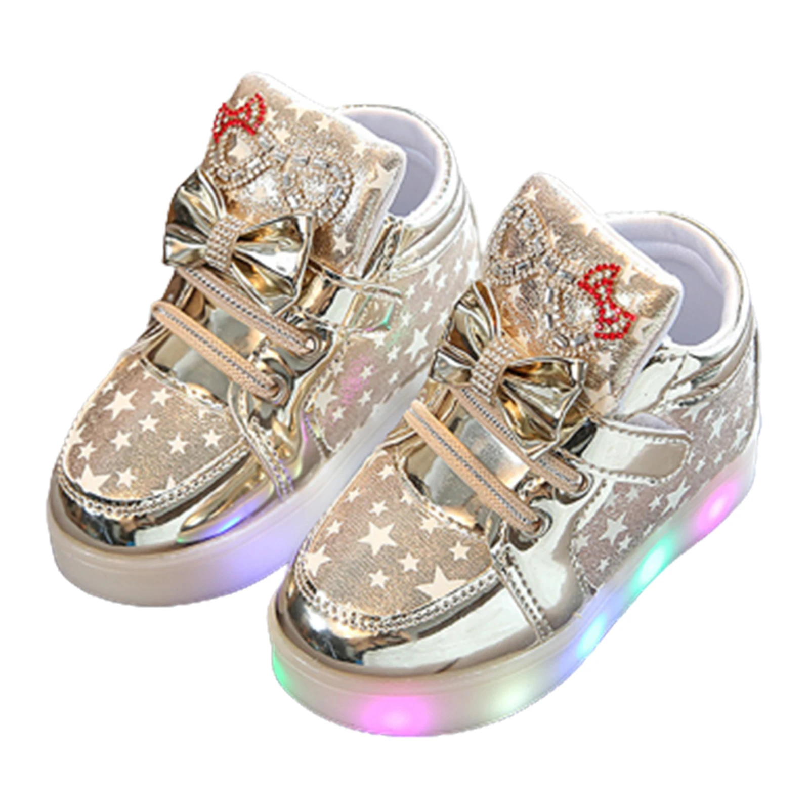 Nuove Sneakers luminose First Walker Boys Hook antiscivolo incandescente Sneakers incandescente Led scarpe per bambini per ragazze ragazzi primavera