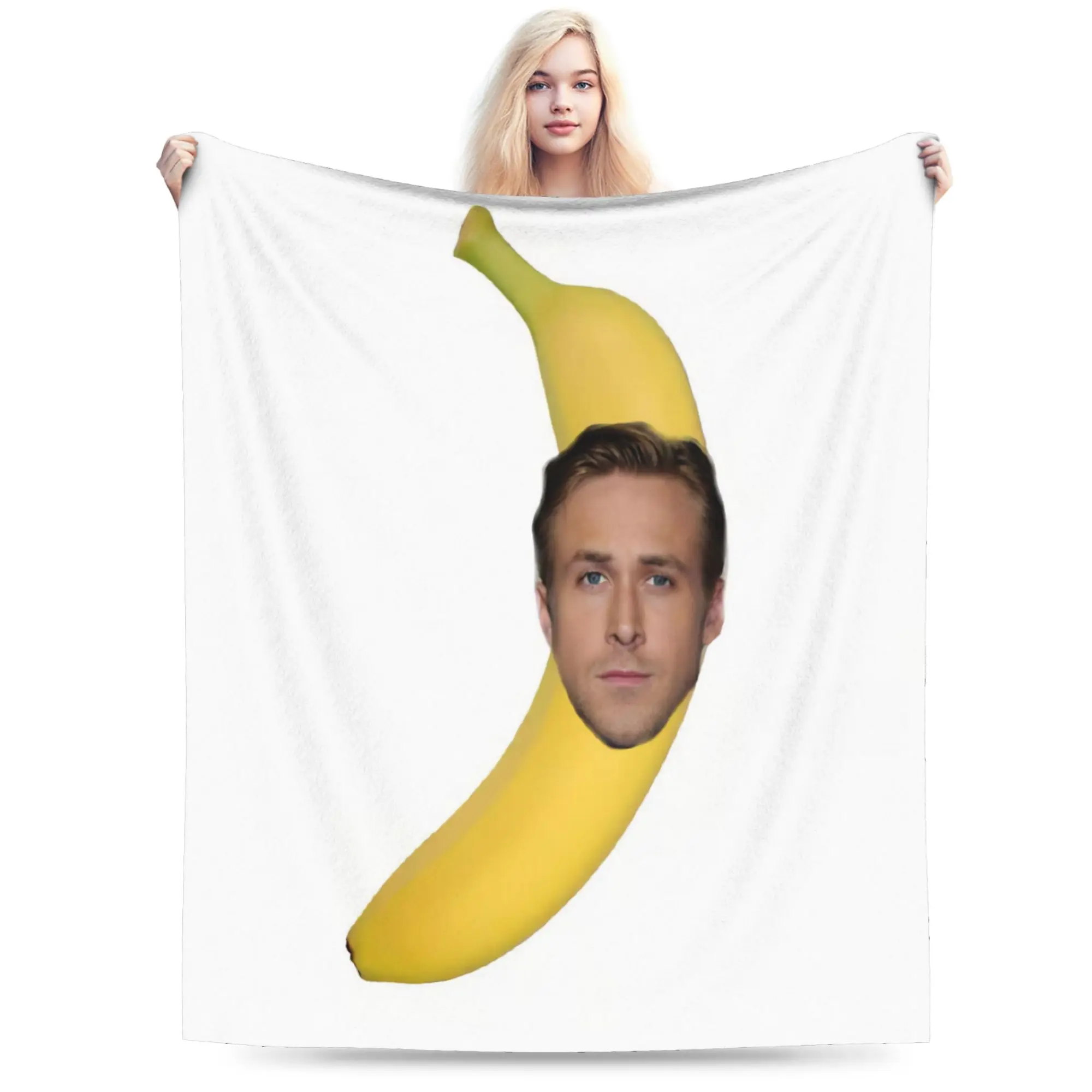 New Arrival ryan gosling meme Blanket Super Soft Flannel  Relax Throw Blanket Machine Washable
