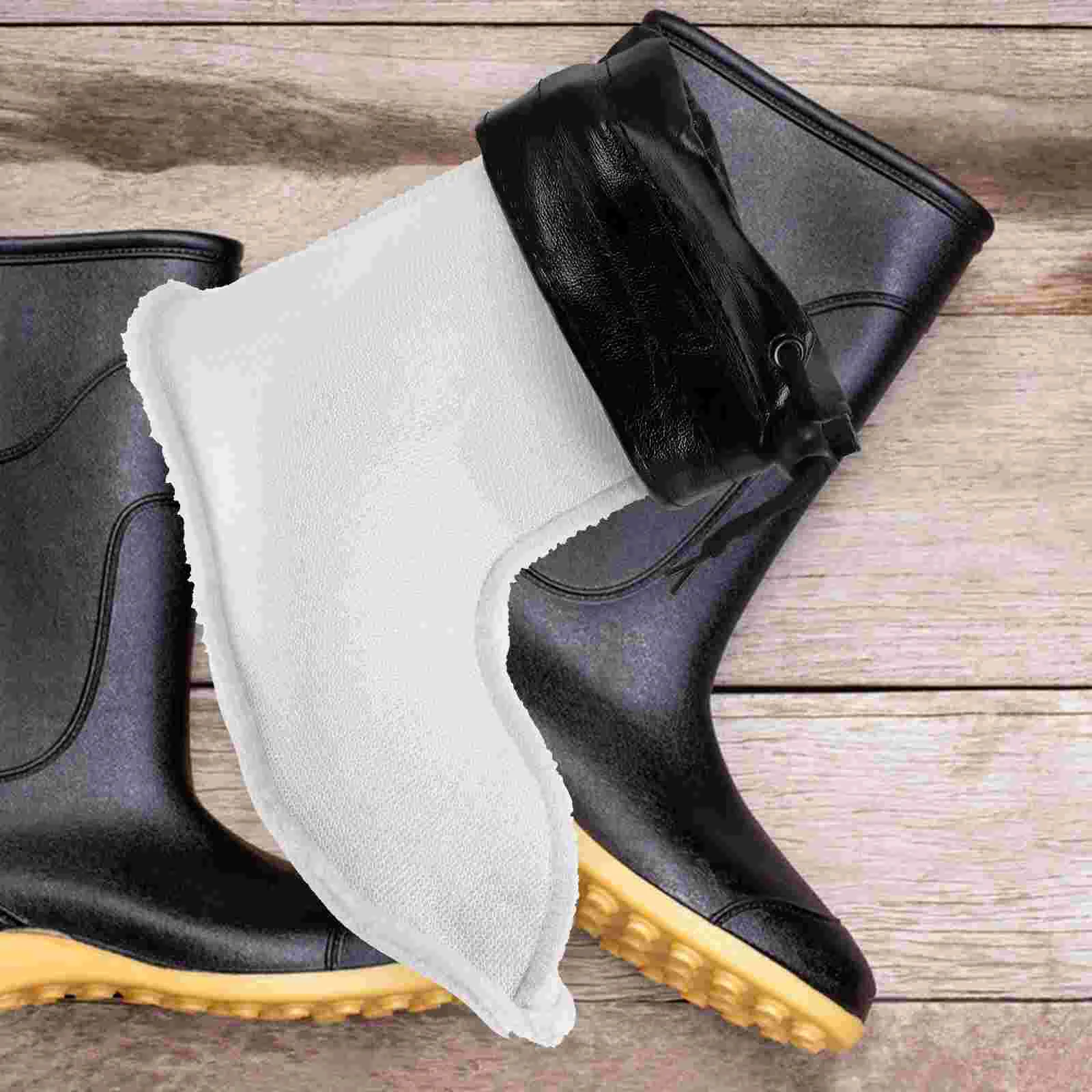 Botas de chuva forro masculino meias térmicas feminino substituição forro capas grossas caçador para respirável