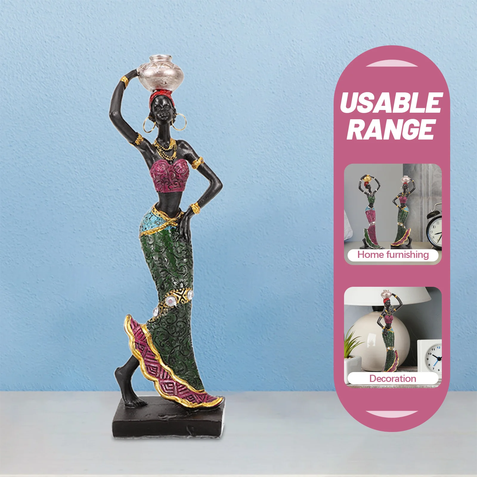 

2 Pcs Unique Decoration Piece Room Tabletop Portable Home Accessories Office Ornament