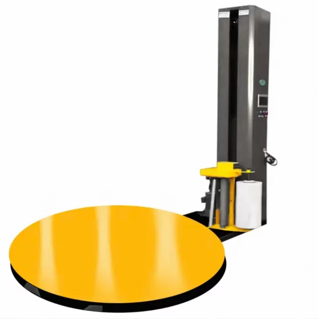High Quality Touch Screen Automatic Turntable Pallet Stretch Film Wrapping Wrapper Machine(Optional:Scale, Ramp)