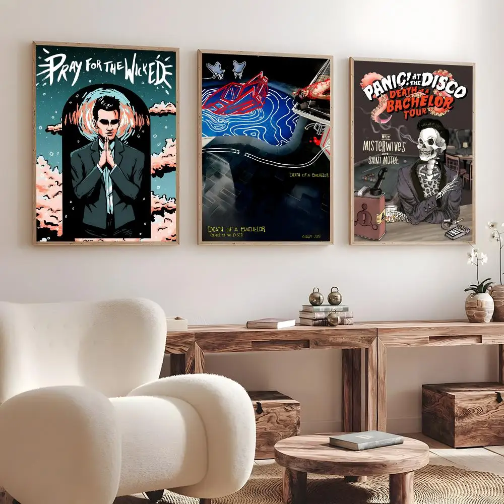 Band Panic! at the Disco   Print Wall Art Pictures Canvas Painting Living Room Bedroom Home Decor Poster