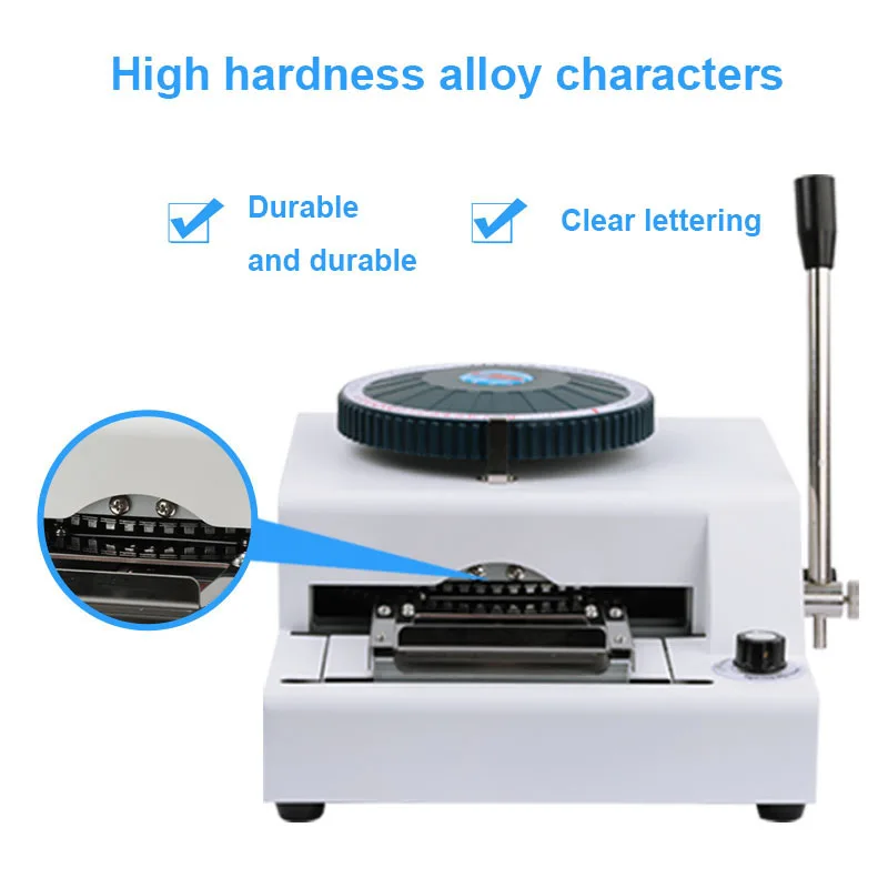 PVC Card Emboss Machine Manual VIP Card Embossing Code Printer Business Card Embossing Machine Membership Card Typewriter