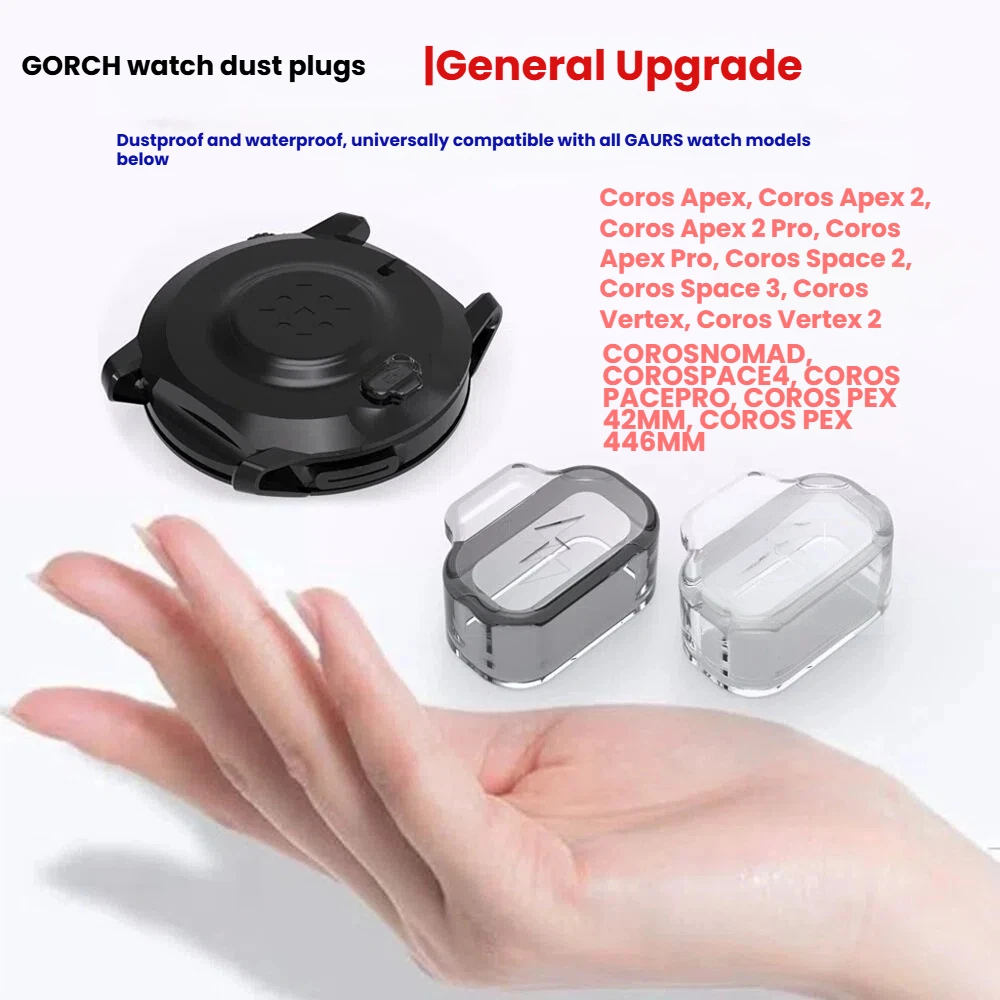 

TPU Dust Plug for COROS Watch APEX 2 Pro/APEX PACE 3/2 Charging Port Protector Cap for Anti Dust Waterproof Cover accessories