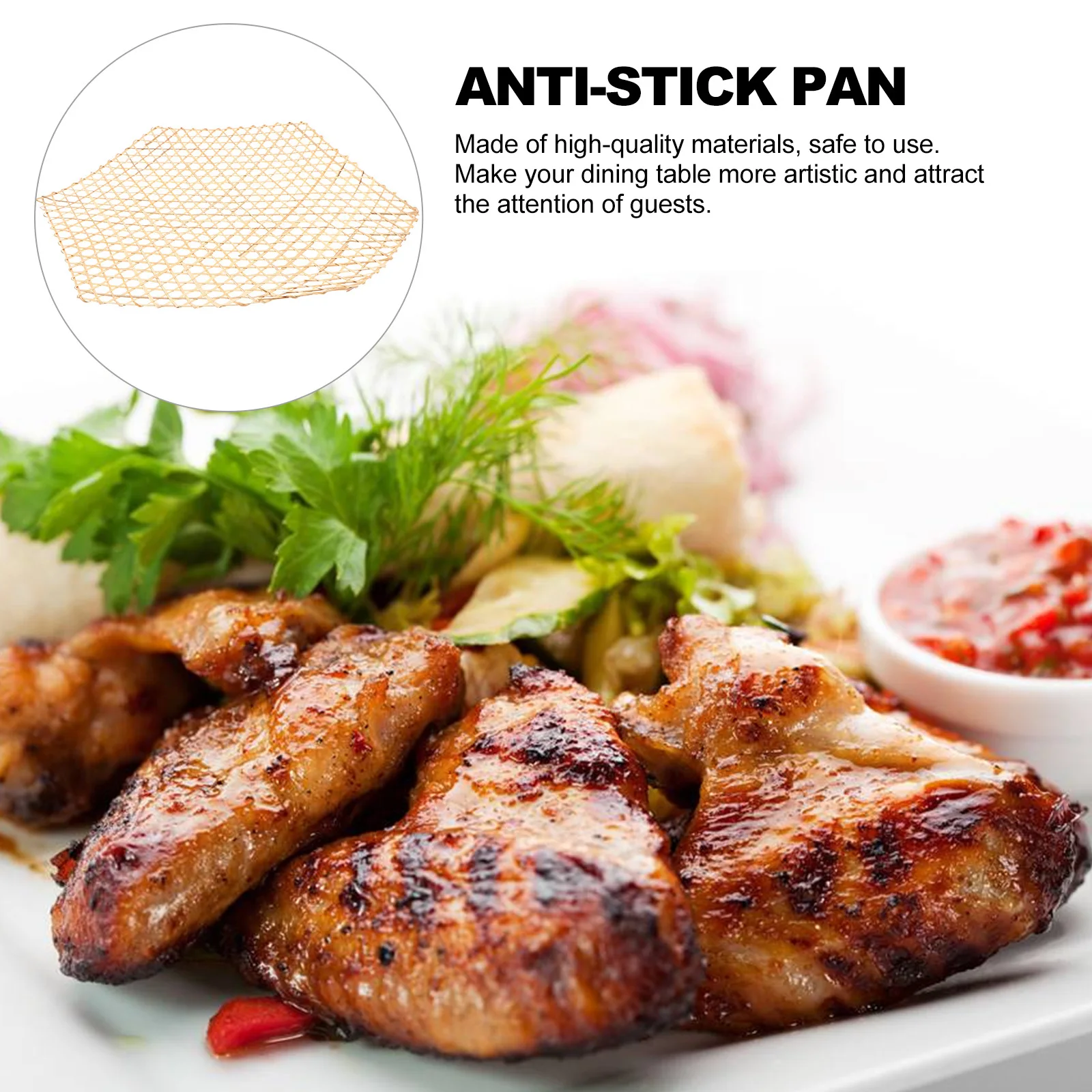 

6 Pcs Dining Table Decor Bamboo Mat Place Mats for Kitchen Decorate Plate Scalloped