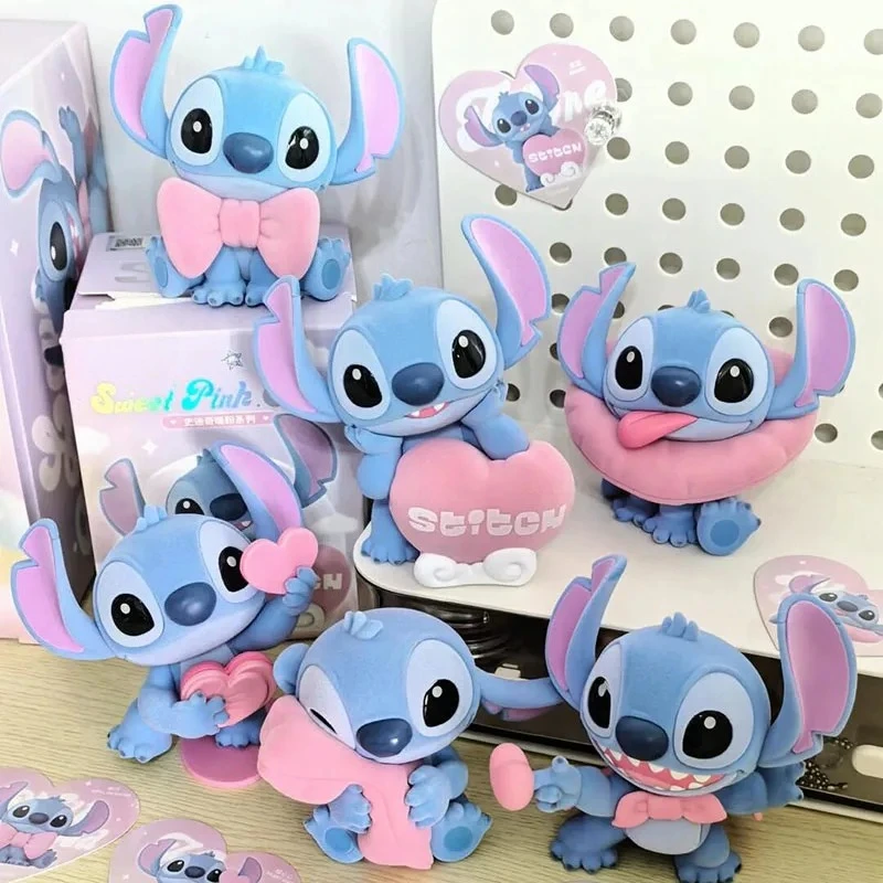 

52TOYS Stitch Теплая розовая слепая коробка Стич Фигурка Mystery box Сумка-сюрприз Аниме Куклы Сумки Подвеска Статуя Коллекционные игрушки