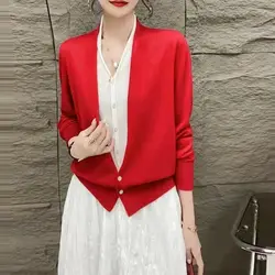 Elegante scollo a v impiombato sciolto falso camicia a due pezzi abbigliamento femminile 2023 autunno inverno nuovi top Casual camicetta da donna da ufficio