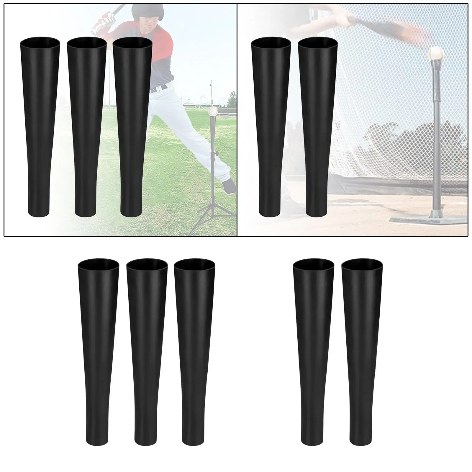 Baseball Top Tube Hitting Tee Portable Ball Stand Batting Tee Toppers