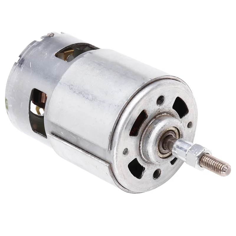 

ABHU 5Pcs 755 DC Motor For Weed Trimmer 12V Grass Cutter Motor With Long Shaft For Efficient Weed Cutting And Trimming