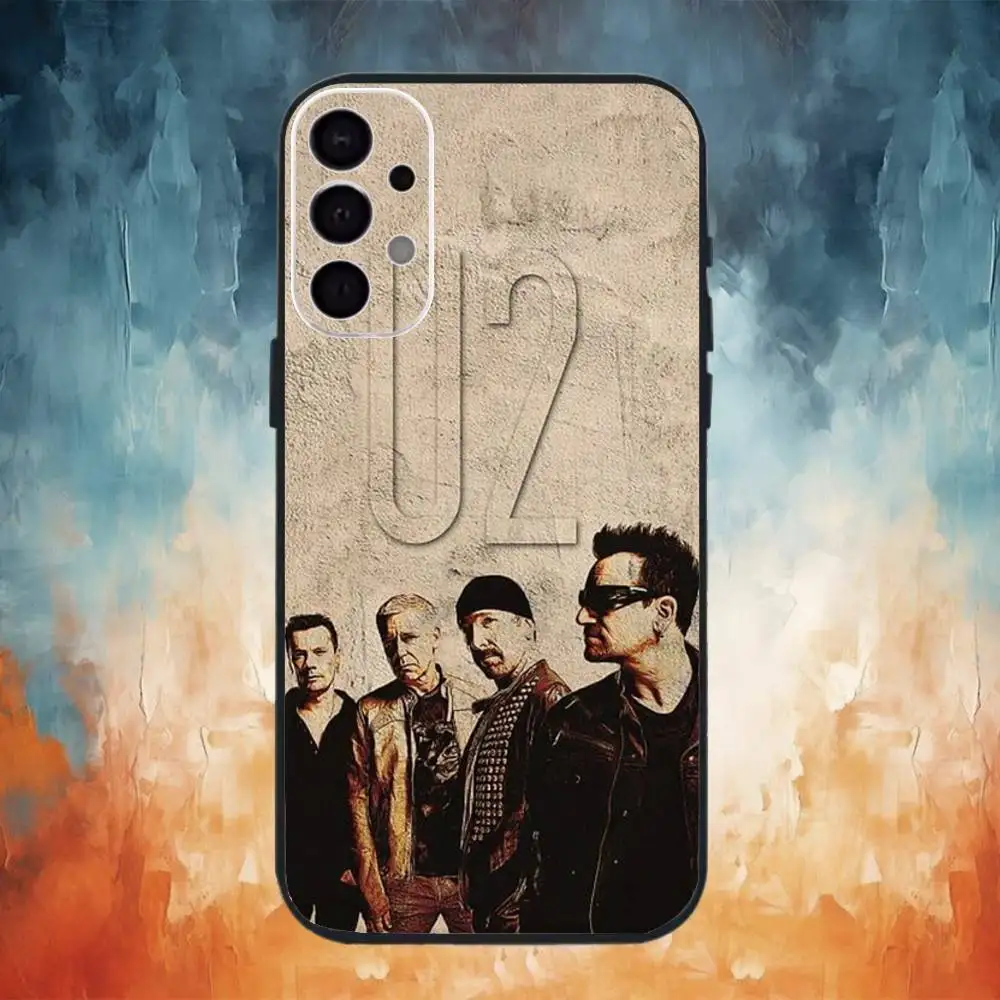 Чехол для телефона U-2 Band с или без тебя для SamsungS25,24,21,22,23,30,Ultra,20,Plus,Fe,Lite,Note,10,9,Soft Black Cover