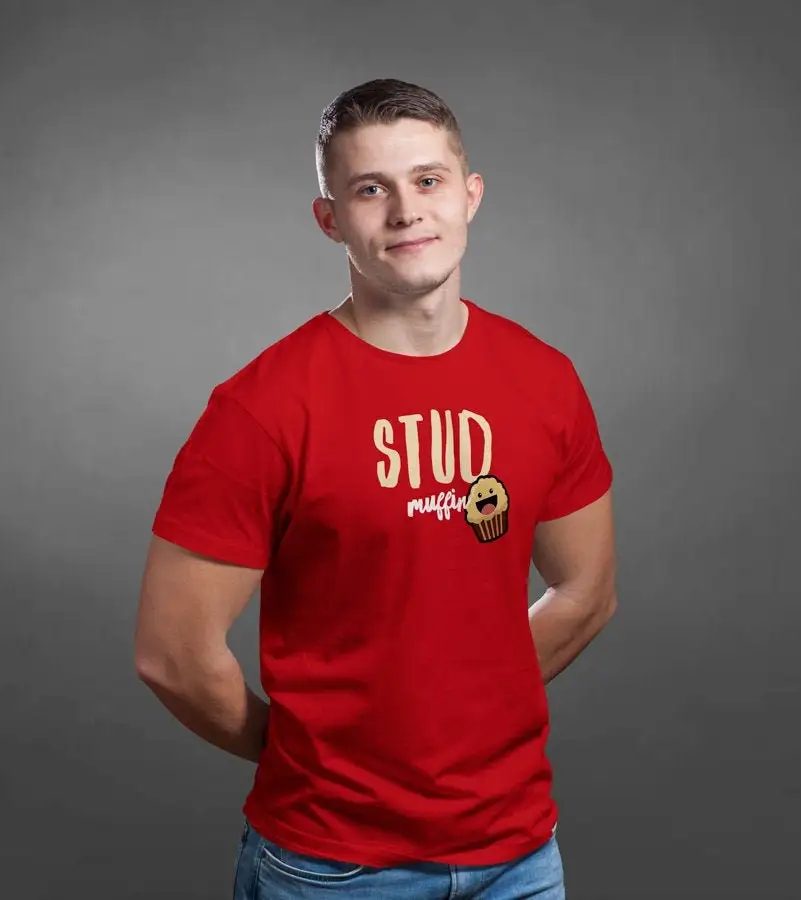 STUD MUFFIN Shirt Joke , Funny, Husband, Boyfriend, Workout, Exercise, Pun, Fitness, Humor