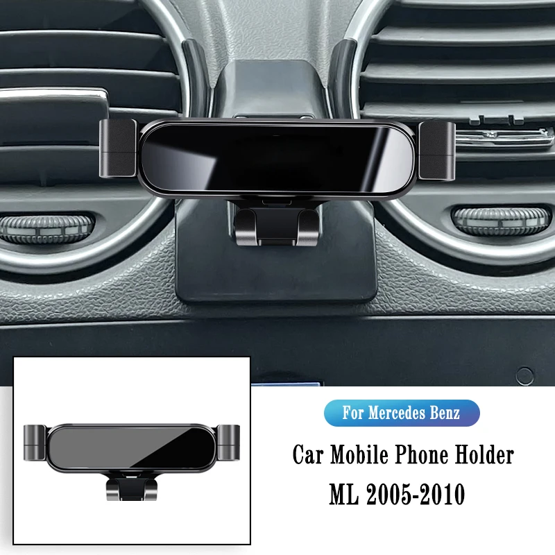 Car Mobile Phone Holder for Mercedes Benz ML W164 ML350 2005-2010 Air Vent Mount Suport GPS Navigation Bracket Car Accessories