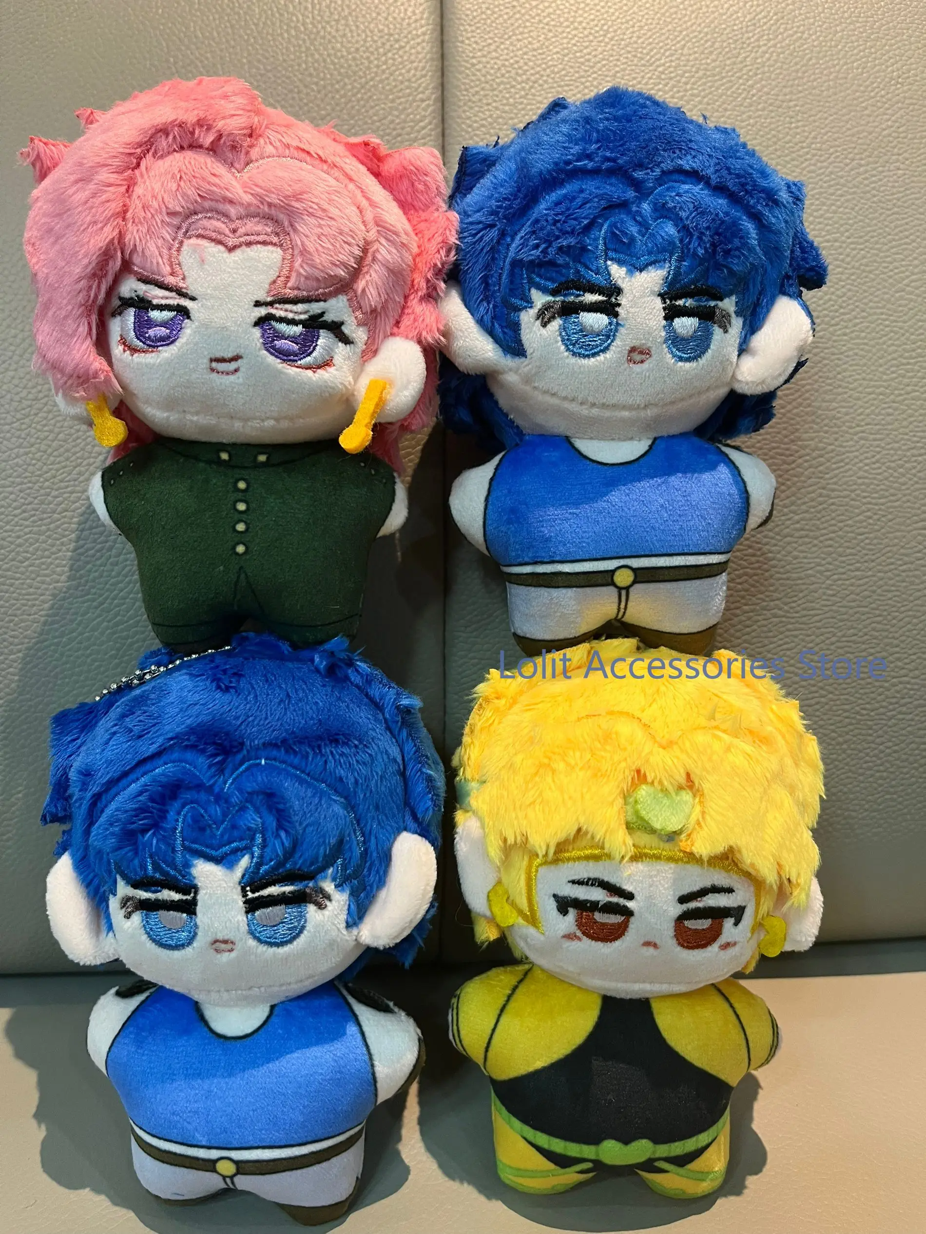 Anime JoJos Bizarre Adventure Dio Brando Bruno Bucciarati Jonathan Joestar Kakyoin Noriaki10CM Backpack Pendant Plushie Keychain