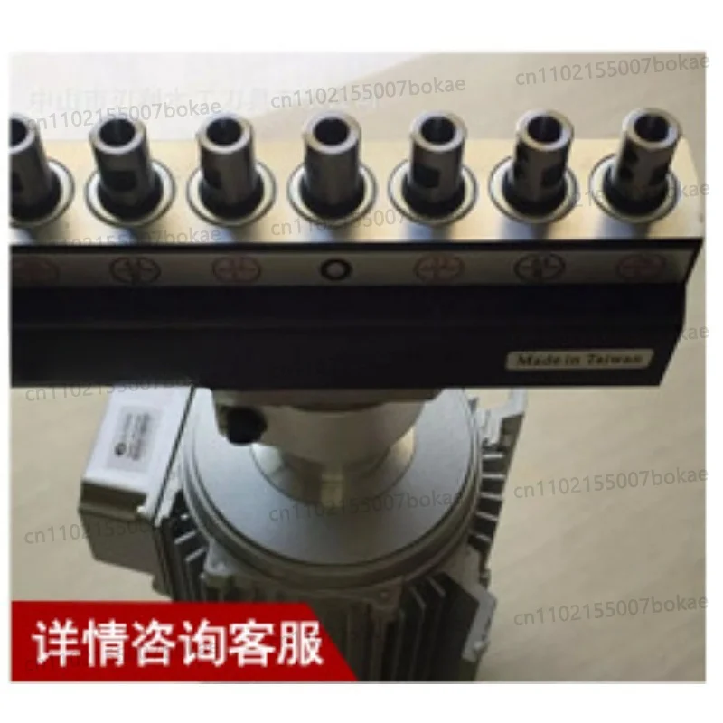Woodworking machine for drilling various-sized perforated wooden parts and drilling holes in furniture.