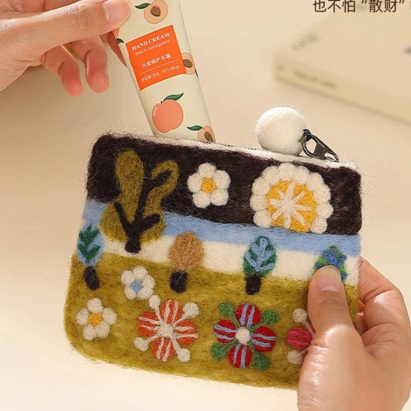 Porte-monnaie en feutre de lai - Women Accessories Nepal avis et prix