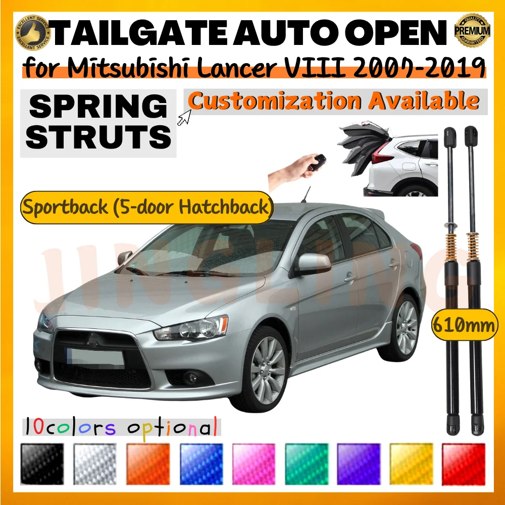 

Qty(2) Trunk Struts with Spring for Mitsubishi Lancer VIII Sportback 2007-2019 610MM Rear Tailgate Lift Supports Shock Absorbers