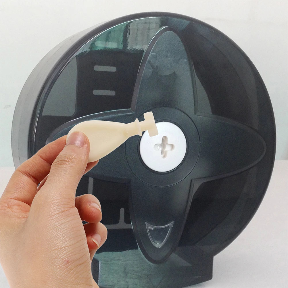 4Pcs Toilet Paper Organizer Key ABS Plastic Paper Towel Dispenser Lock Core Replacement Commercial Tissue Box Access Tool