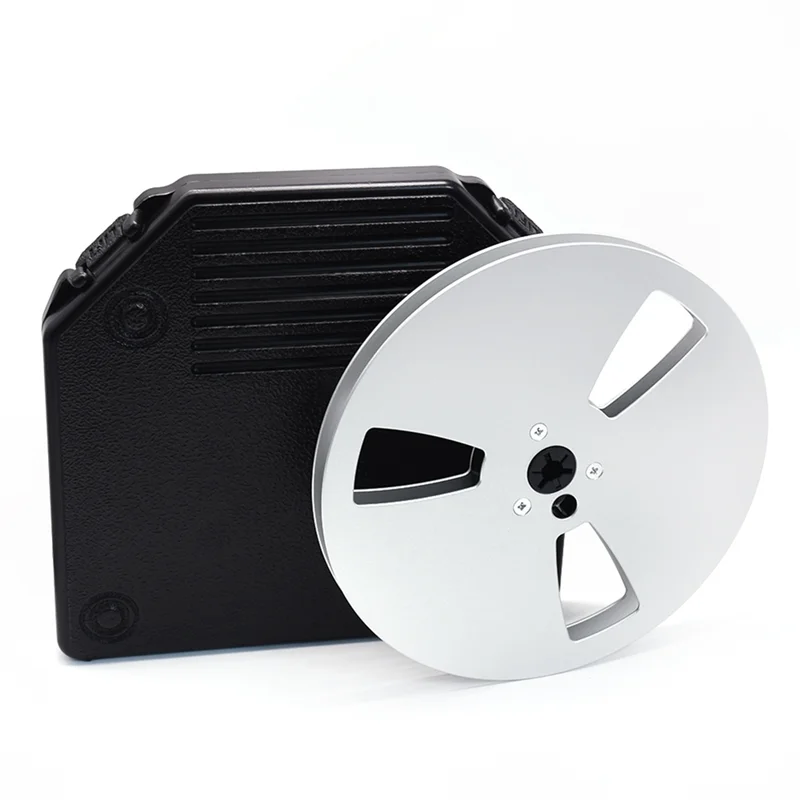 

B03B-Empty Take Up Reels Storage Box With 7Inch Empty Takeup Reel Full Protection Carrying Case For 7Inch Sound Tapes