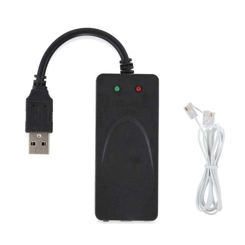 

Single/Dual Ports USB2.0 56K Voice Fax Data External Modem for Win 7 8/10 Drop shipping