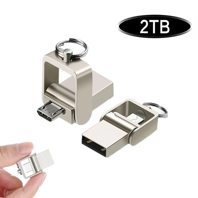 

Usb-флеш-накопитель 3 в 1, Флэшка, металлическая usb-карта, флэш-накопитель, подарок для телефона/ПК/автомобиля/телевизора